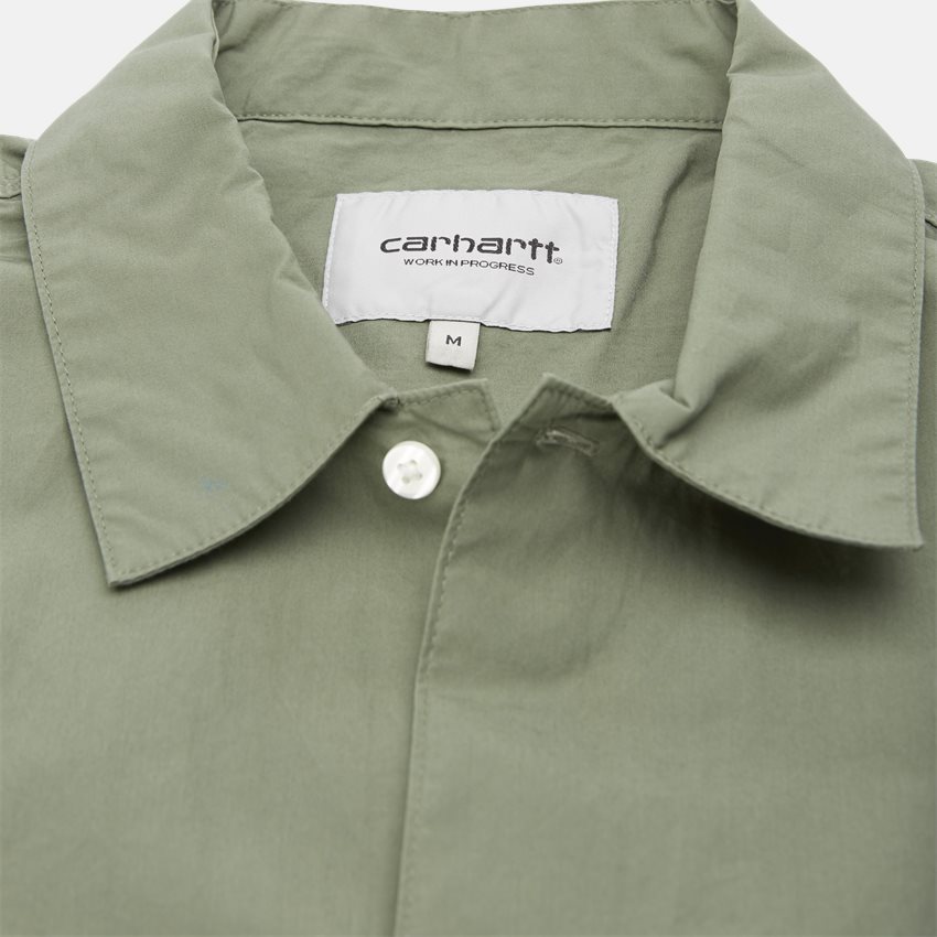 Carhartt WIP Skjorter S/S CREEK SHIRT I028804 DOLLAR GREEN